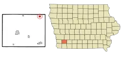 Location of Grant, Iowa