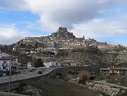 Panoramic view of Morella, Ports