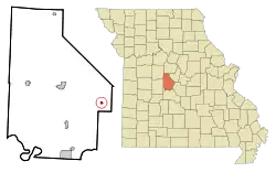 Location of Barnett, Missouri