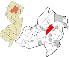 Location in Morris County and the state of New Jersey