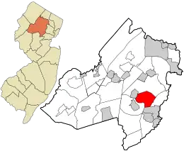 Location in Morris County and the state of New Jersey.