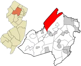 Location in Morris County and the state of New Jersey.