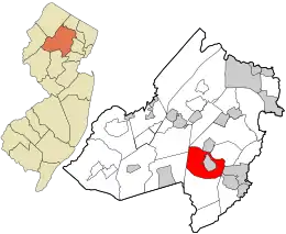 Location in Morris County and the state of New Jersey.
