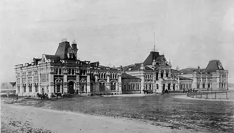 Vindavsky Station. View from 1st Meshchanskaya. 1901.