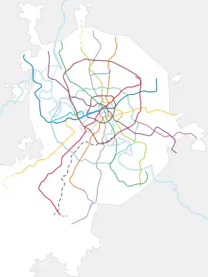 Kantemirovskaya is located in Moscow Metro