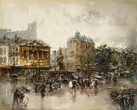 Paris place de Clichy 1884