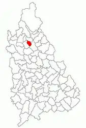 Location in Dâmbovița County