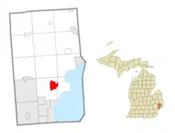 Location within Macomb County