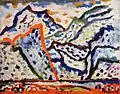 Mountains. 1989. Canvas, oil painting. 70 х 56