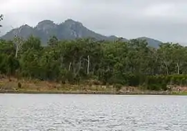 View of Mount Castletower from Lake Awoonga