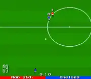 Top-down perspective. Manchester United vs Chelsea.