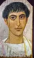 2nd-century mummy portrait from er-Rubayat (Ny Carlsberg Glyptotek)