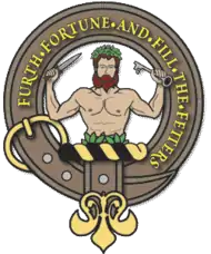 (uk) demi savage on crest of Scottish clan Murray