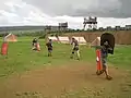 Reenactment of the siege of Alesia in Alise-Sainte-Reine