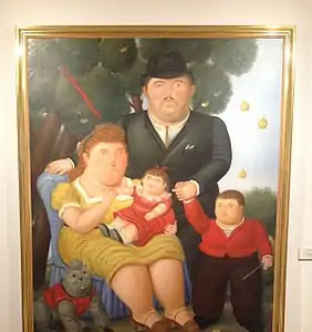 Fernando Botero. A family, 1989.