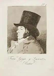 Capricho No. 1: Francisco Goya y Lucientes, pintor (Francisco Goya y Lucientes, painter)