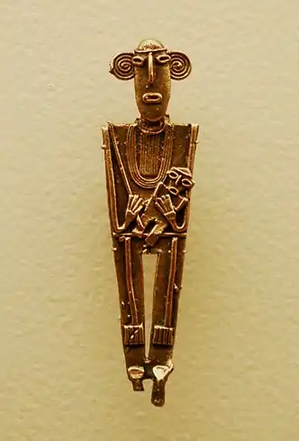 Tunjo of a mother with baby in her arms