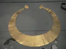 Gold lunula, Lanarkshire, 2300-2000 BC.