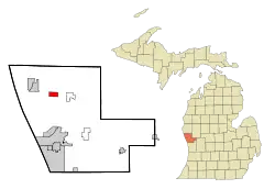 Location of Lakewood Club, Michigan