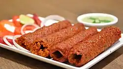 Seekh kebab.