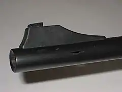 Integral muzzle brake or porting on a Blaser R93 hunting rifle.