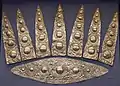 Gold diadem from Mycenae, Greece.