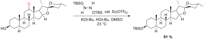 Scheme 14. Myers modification