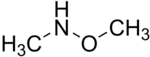Structural formula of N,O-dimethylhydroxylamine