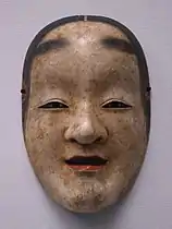 Noh mask from the Konparu school, Edo period, 18th century.