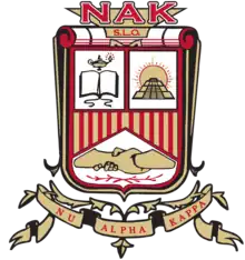 The official emblem of Nu Alpha Kappa Fraternity, Inc.