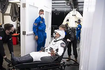 Marshburn after splashdown