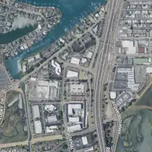 Aerial image of an island.