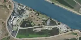 Aerial image of an island.