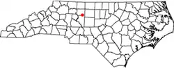 Location of Wallburg, North Carolina