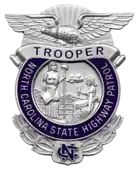 Trooper badge of the North Carolina State Highway Patrol