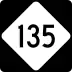 North Carolina Highway 135 marker