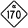 North Carolina Highway 170 marker