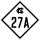 North Carolina Highway 27A marker