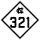 North Carolina Highway 321 marker