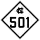 North Carolina Highway 501 marker