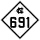North Carolina Highway 691 marker