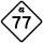 North Carolina Highway 77 marker