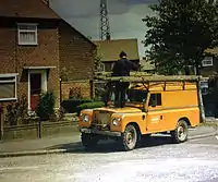 NEEB Land Rover used the overhead line teams.