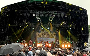 New Found Glory performing live at Slam Dunk Festival in 2019.