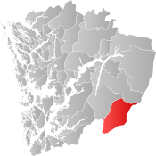 Røldal within Hordaland