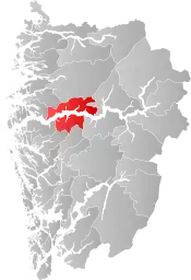 Høyanger within Vestland