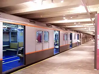 R7A car 1575 was used as a prototype for the R10 series following a wreck in 1946