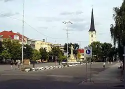 Main square of Nové Zámky
