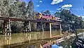 N462 "City of Shepparton" crosses the Goulburn River near Mooroopna
