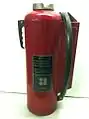 Ansul 30lb. Na-X cartridge-operated sodium carbonate fire extinguisher for sodium fires using non-corrosive agent